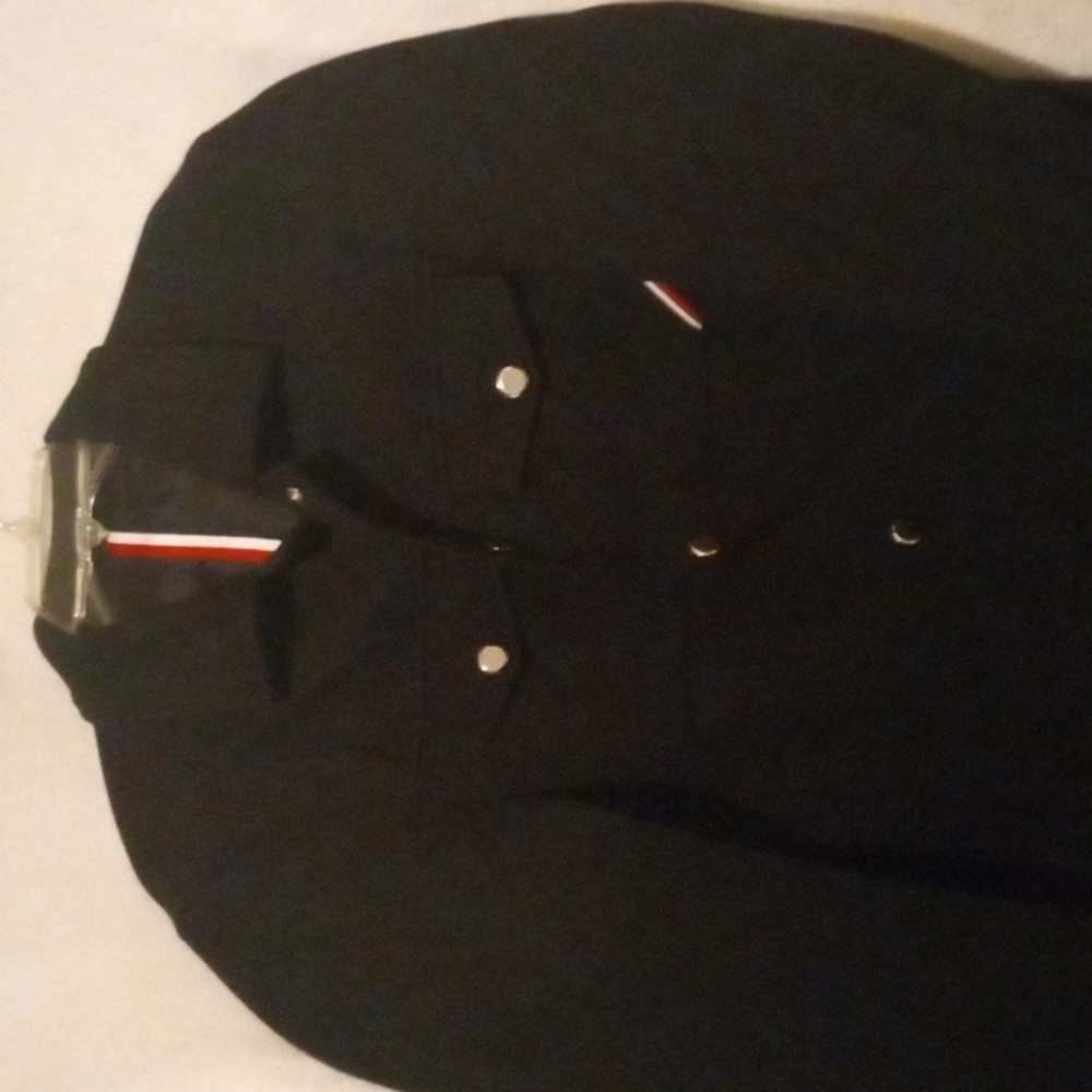 Thom Browne Elegant Black Jacket with sliver Accents